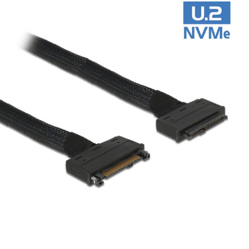 JSER U.2 U2 SFF-8639 NVME PCIe SSD Cable Male to Female Extension 50cm 68pin - Image 5